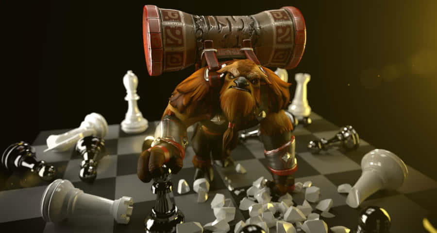 Powerful Earthshaker In Action Wallpaper