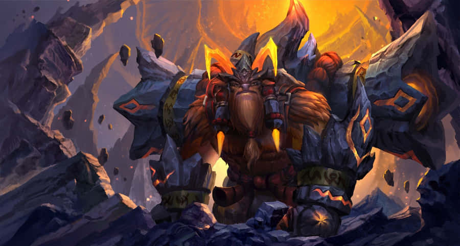 Powerful Earthshaker In Action Wallpaper