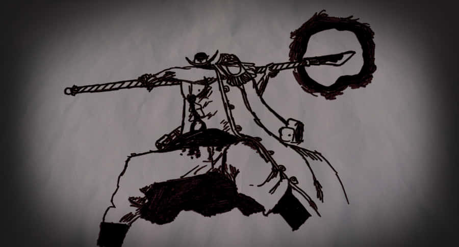 Powerful Edward Newgate Engaging In Epic Battle Wallpaper