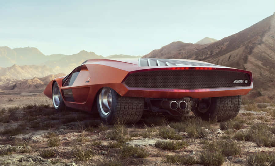 Powerful Elegance: The Iconic Lancia Stratos Wallpaper