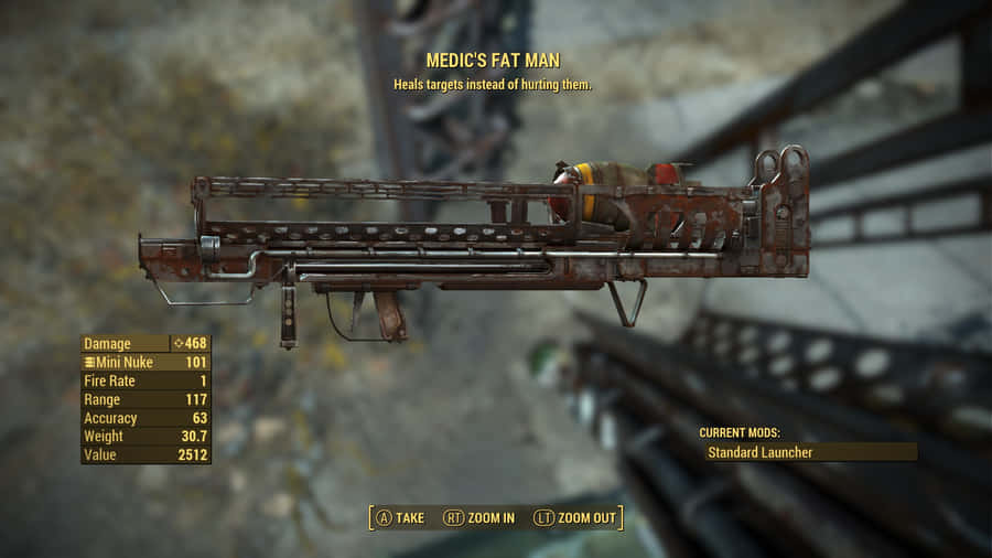 Powerful Explosion With Fallout 4 Fat Man Launcher Wallpaper