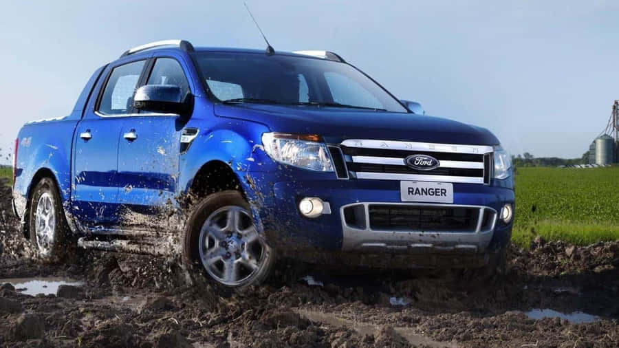 Powerful Ford Ranger Conquering The Off-road Terrain Wallpaper