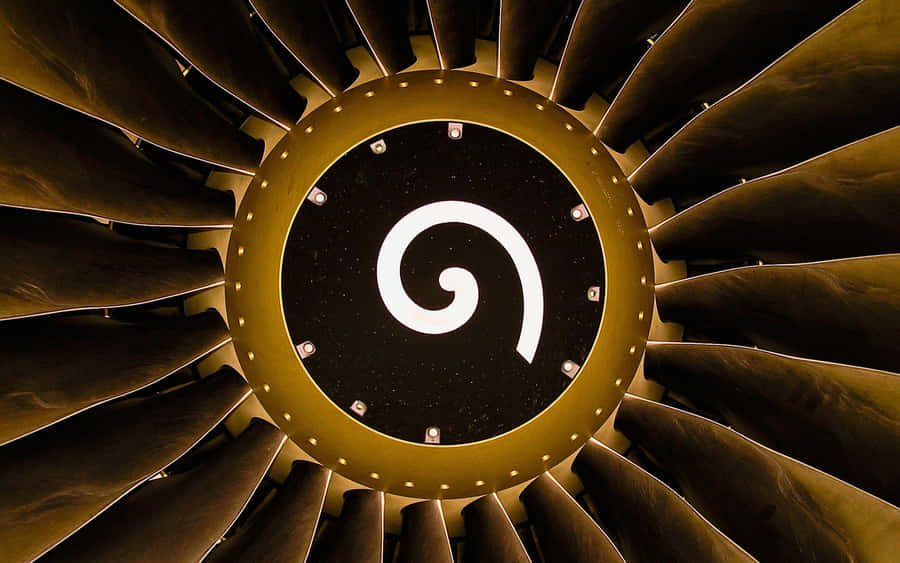 Powerful Jet Engine Close-up Wallpaper