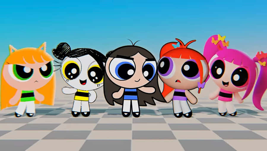 Powerpuff Girls Animated Characters Wallpaper