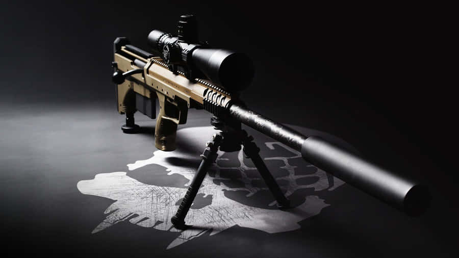 Precision Sniper Rifleon Tripod Wallpaper