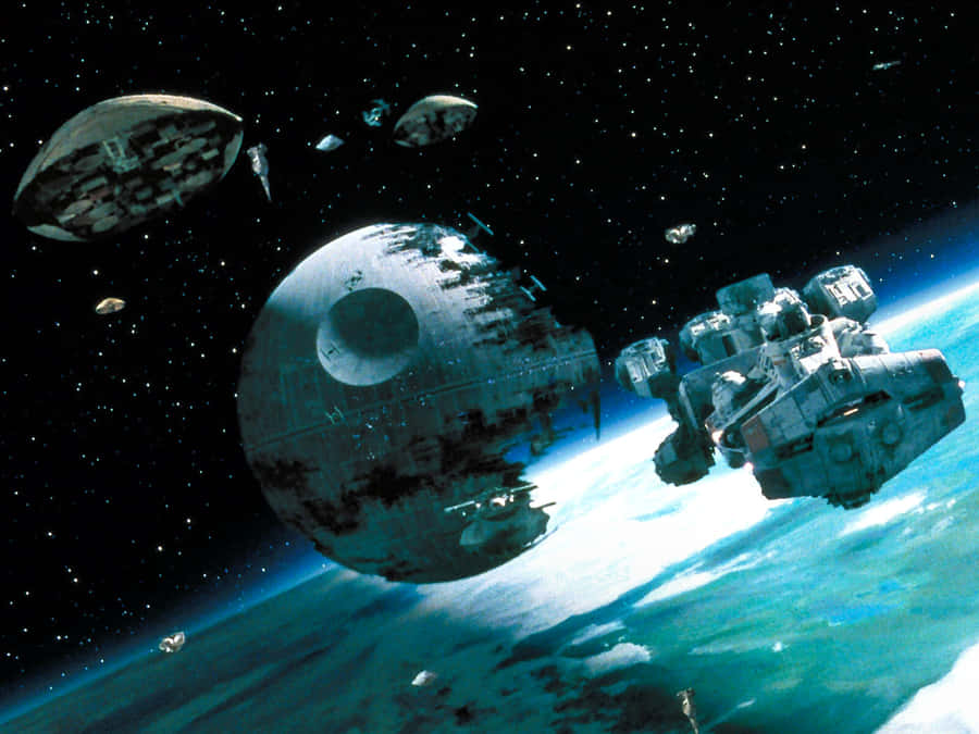 Prepare For The Daring Trench Run In The Battle Of Yavin. Wallpaper