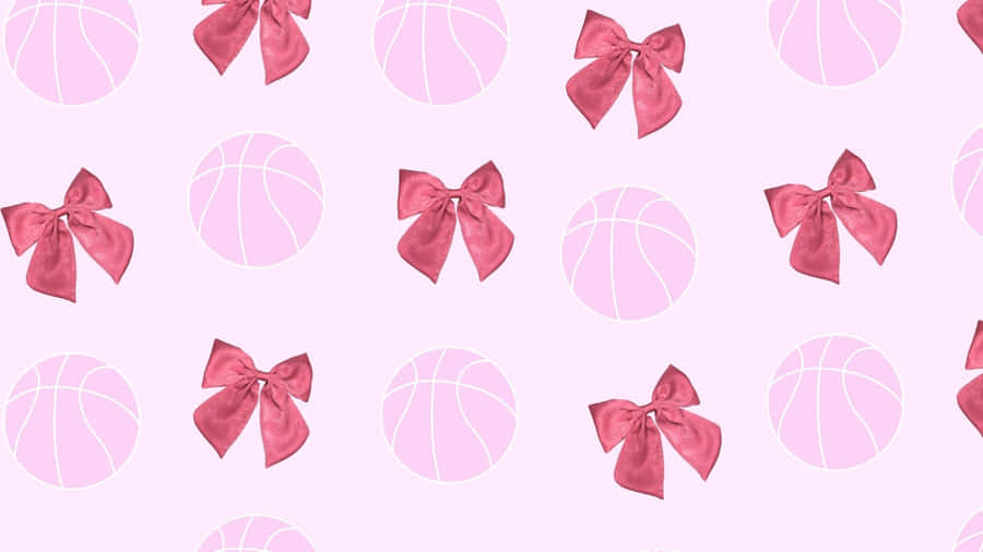 Preppy Basketball Pattern Wallpaper
