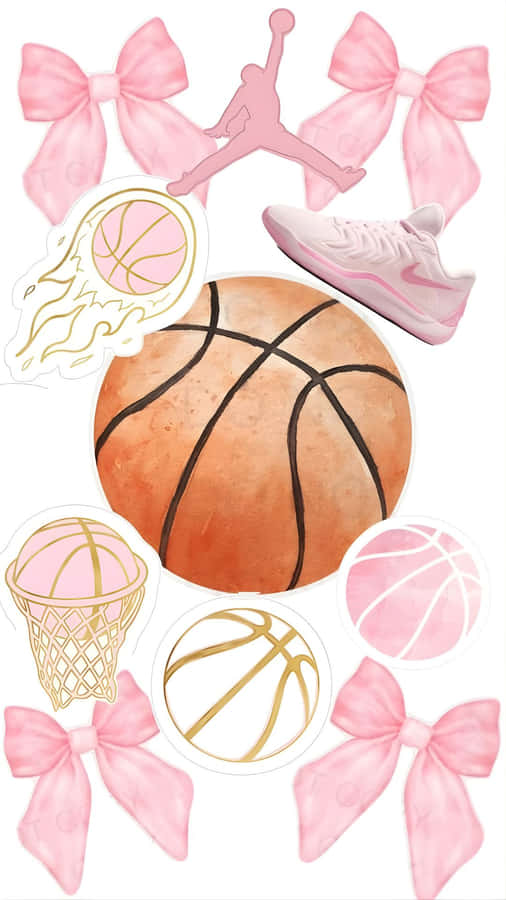 Preppy Basketball Style Inspiration Wallpaper