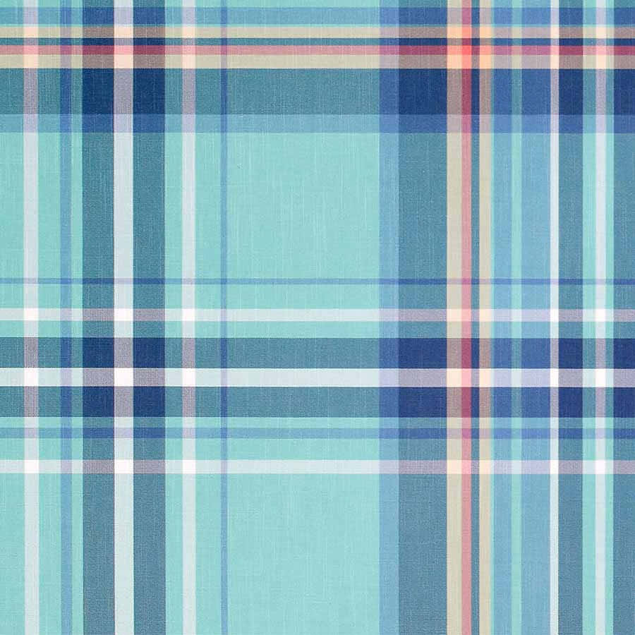 Preppy Blue Plaid Pattern Wallpaper