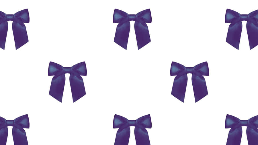 Preppy Bow Pattern Wallpaper