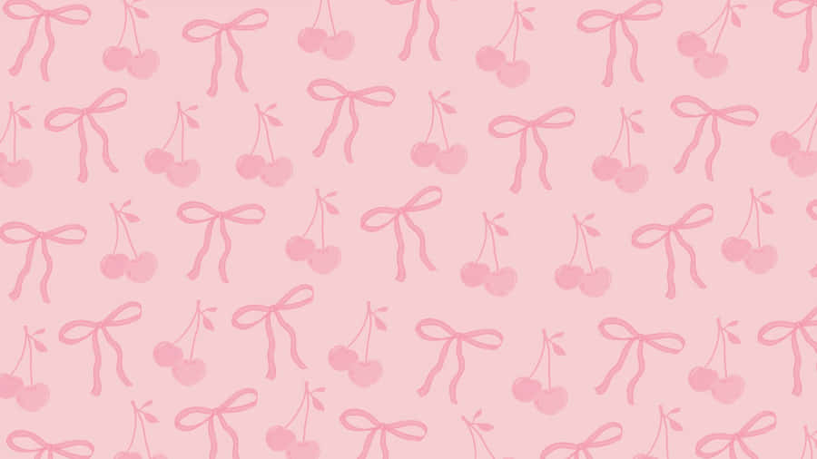Preppy Bow Pattern Wallpaper