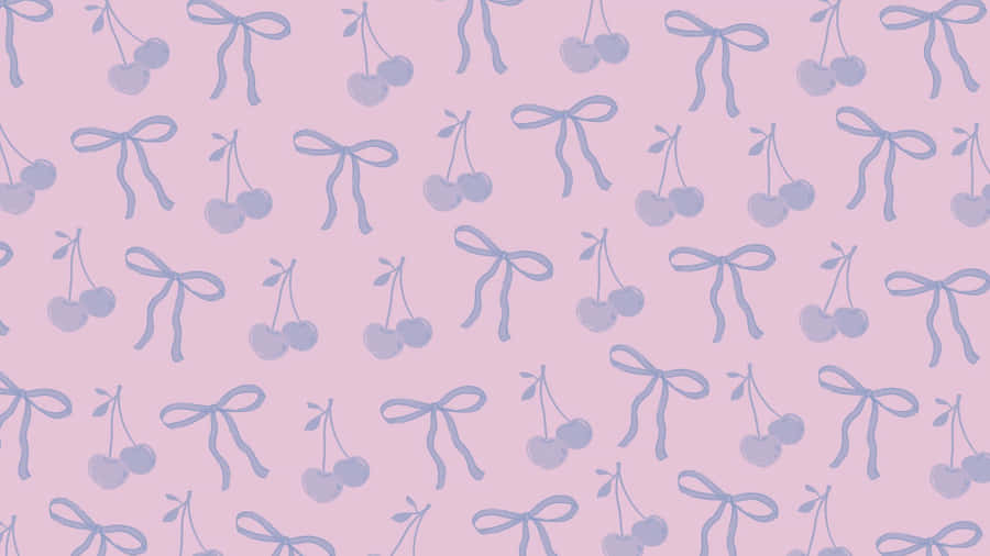 Preppy Bow Pattern Wallpaper