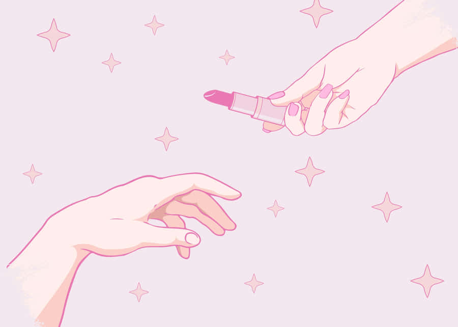 Preppy Girl Lipstick Exchange Wallpaper