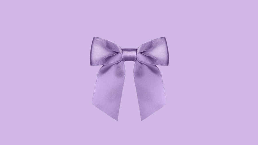 Preppy Lavender Bow Wallpaper