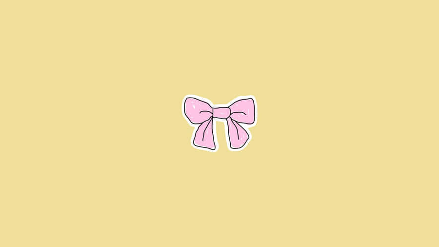 Preppy Pink Bow Wallpaper