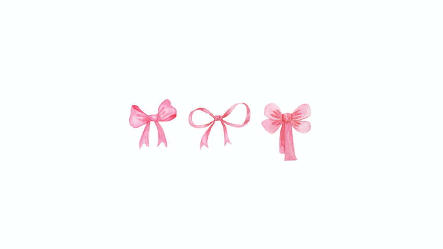 Preppy Pink Bow Styles Wallpaper