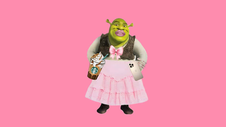 Preppy Shrek Style Wallpaper
