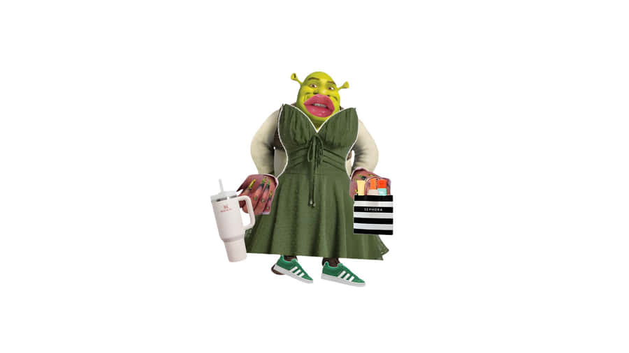 Preppy Shrek Style Wallpaper
