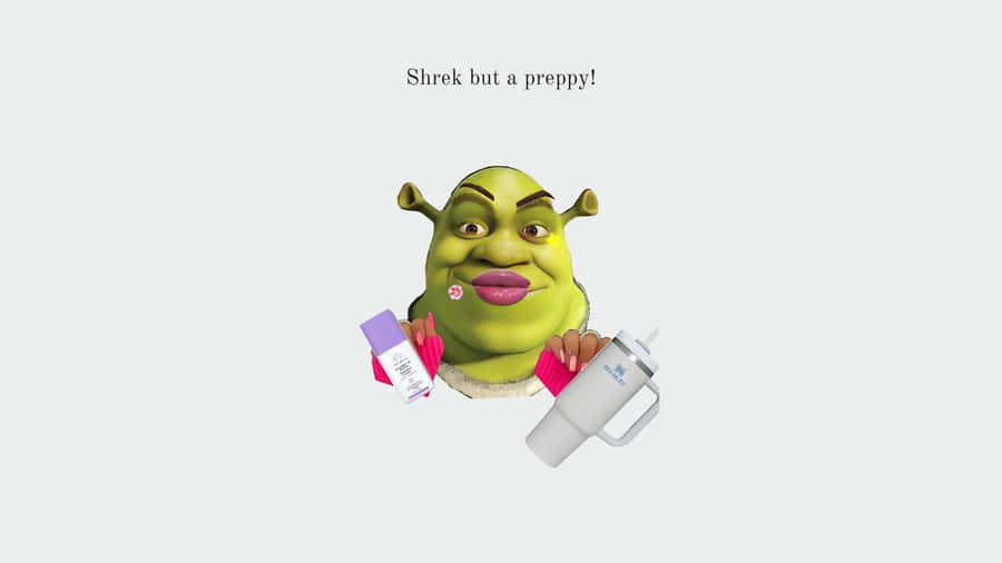 Preppy Shrek Style Wallpaper
