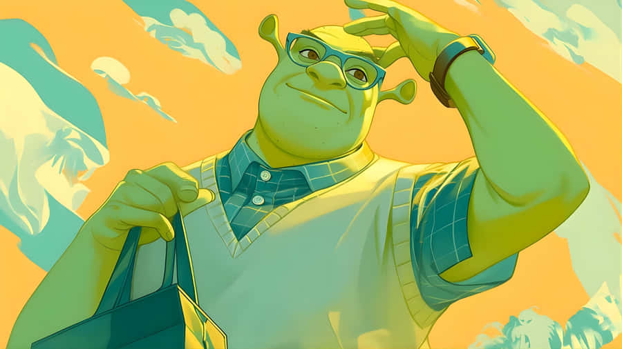 Preppy Shrek Style Wallpaper