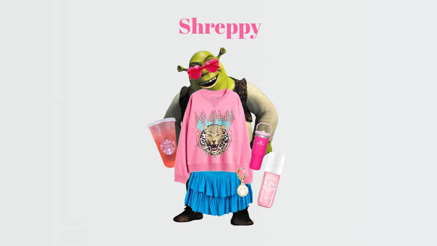 Preppy Shrek Style Wallpaper