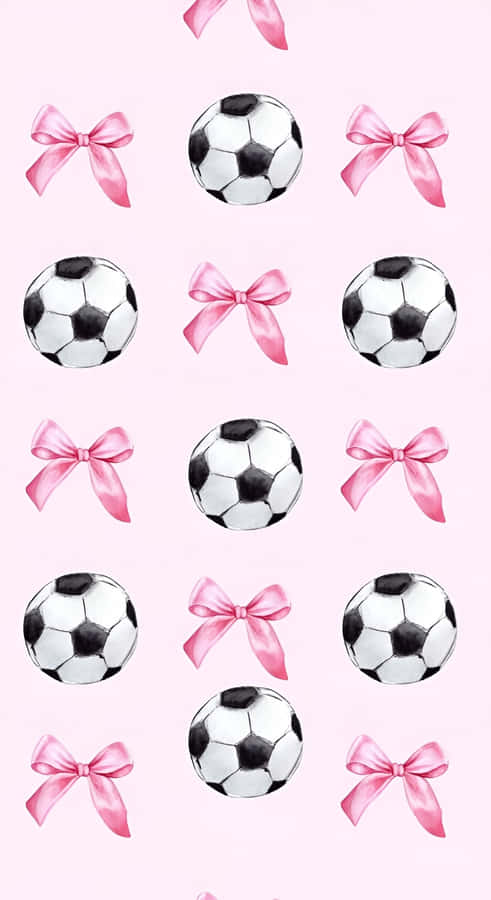 Preppy Soccer Pattern Wallpaper