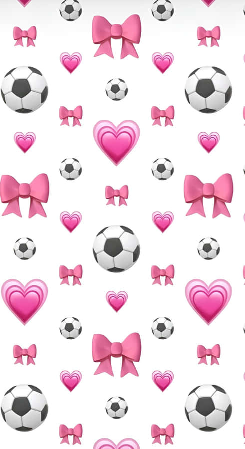 Preppy Soccer Pattern Wallpaper