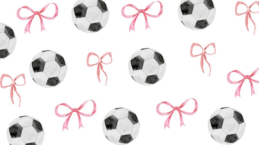 Preppy Soccer Pattern Wallpaper