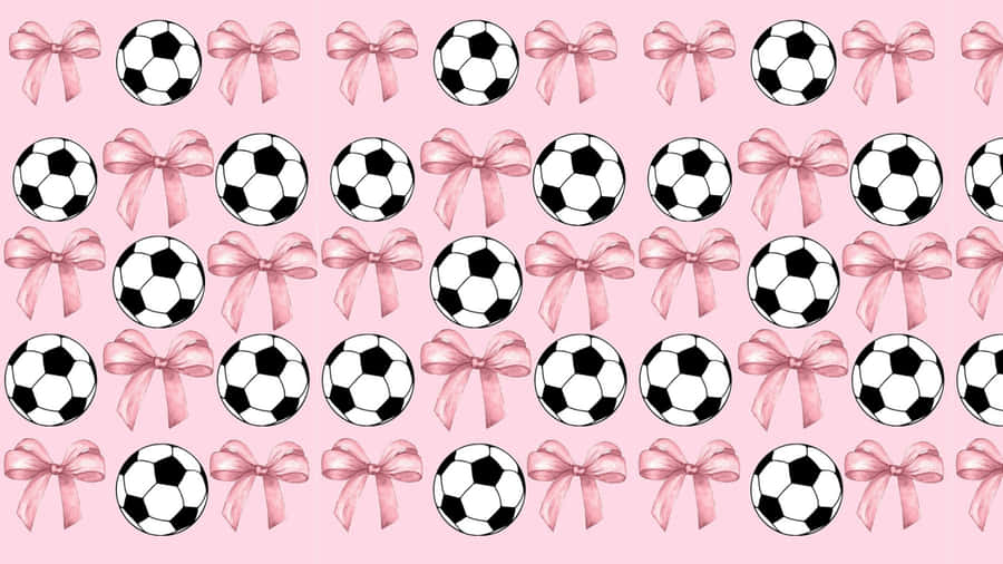 Preppy Soccer Pattern Wallpaper