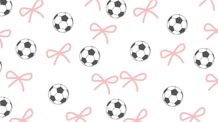 Preppy Soccer Pattern Wallpaper