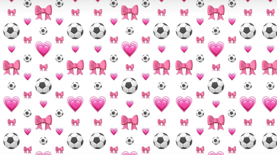 Preppy Soccer Pattern Wallpaper