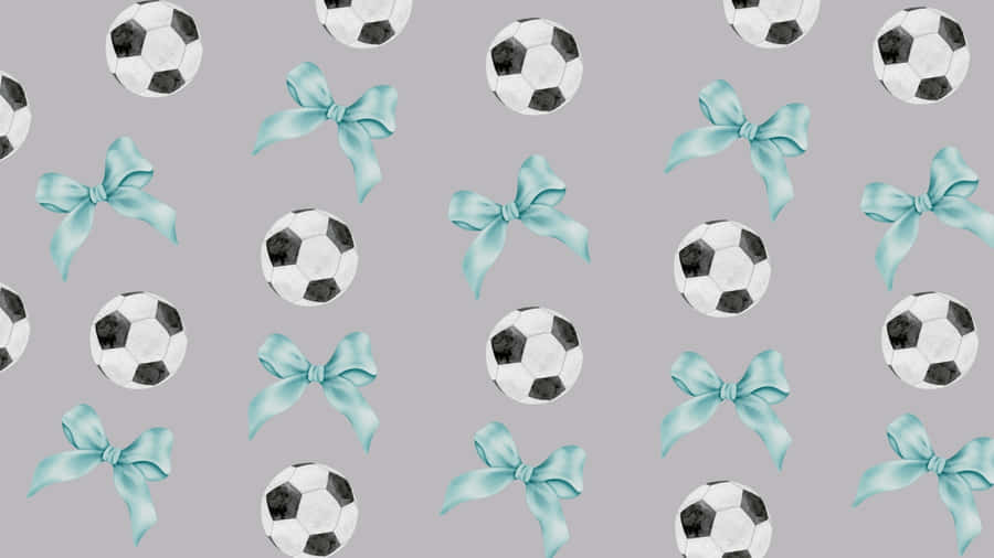 Preppy Soccer Pattern Wallpaper