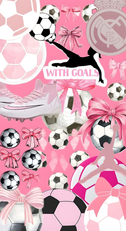 Preppy Soccer Style Goals Wallpaper