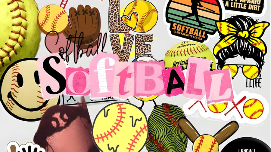 Preppy Softball Style Wallpaper