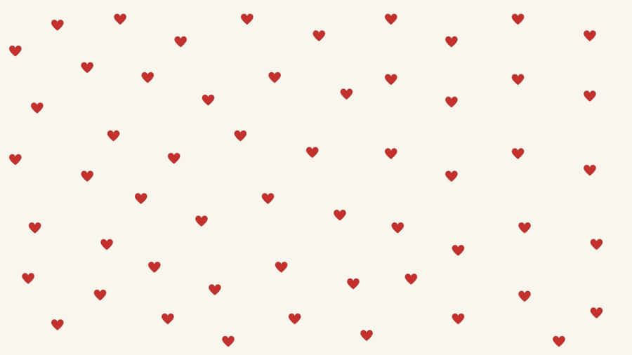 Preppy Valentines Day Heart Pattern Wallpaper