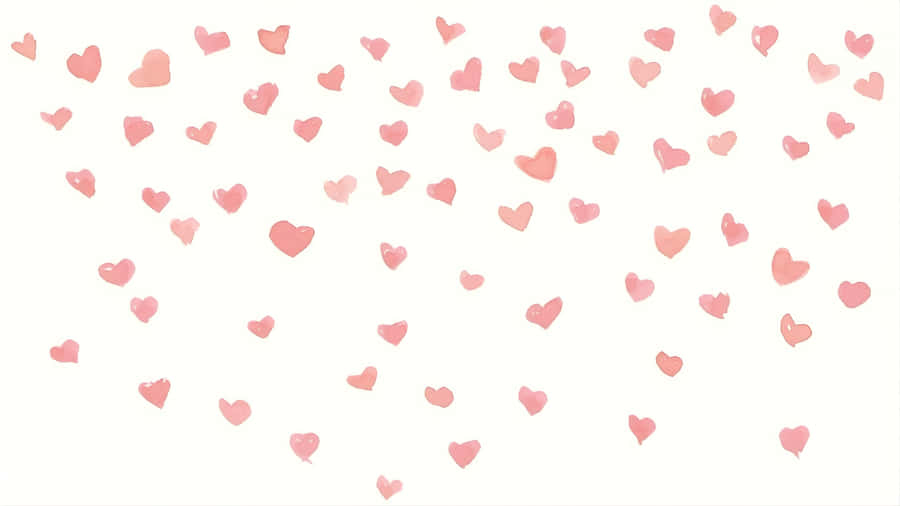 Preppy Valentines Day Hearts Wallpaper