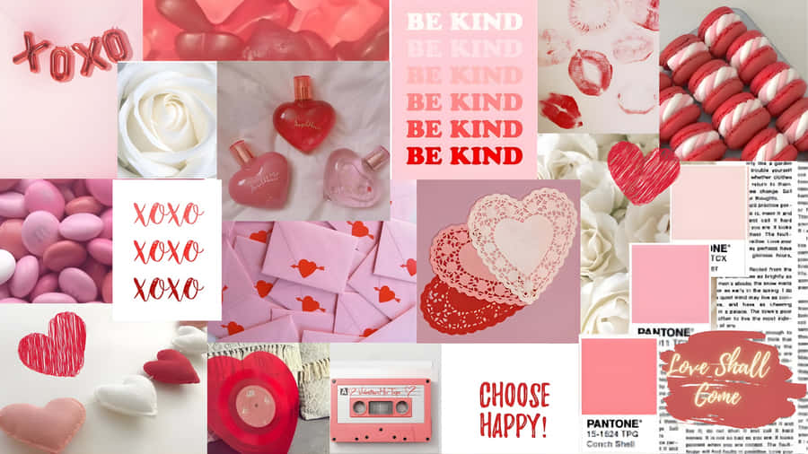 Preppy Valentines Day Inspiration Wallpaper