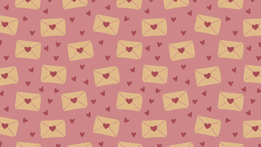 Preppy Valentines Day Pattern Wallpaper