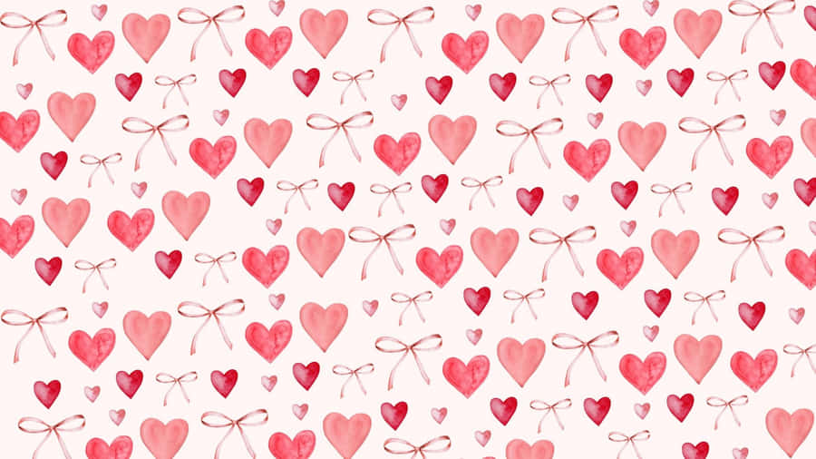 Preppy Valentines Day Pattern Wallpaper