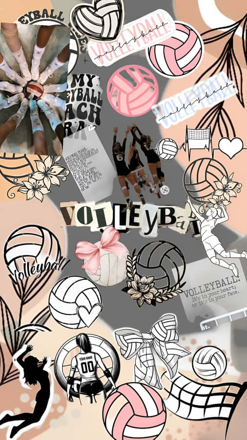 Preppy Volleyball Style Inspiration Wallpaper