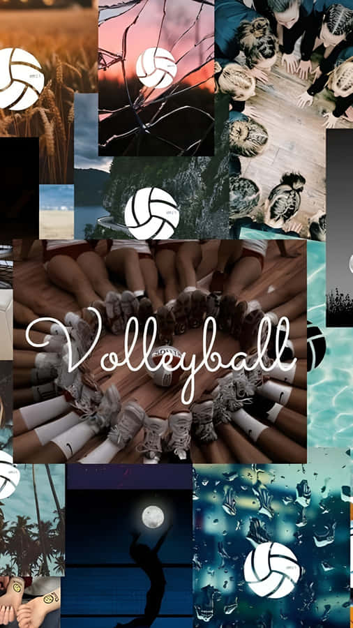 Preppy Volleyball Vibes Wallpaper