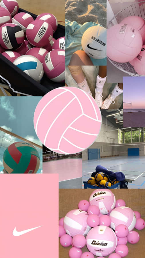 Preppy Volleyball Vibes Wallpaper