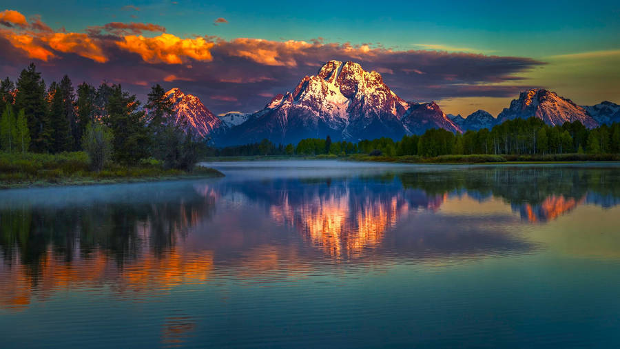 Pretty Landscape Grand Teton National Park Usa Wallpaper