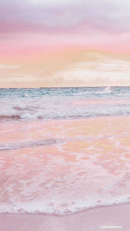 Pretty Pastel Sea Lock Screen Wallpaper