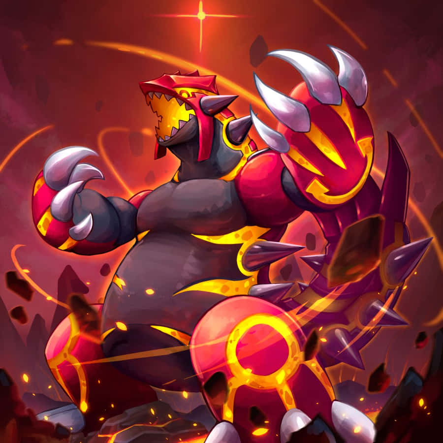 Primal Groudon Roaring Wallpaper