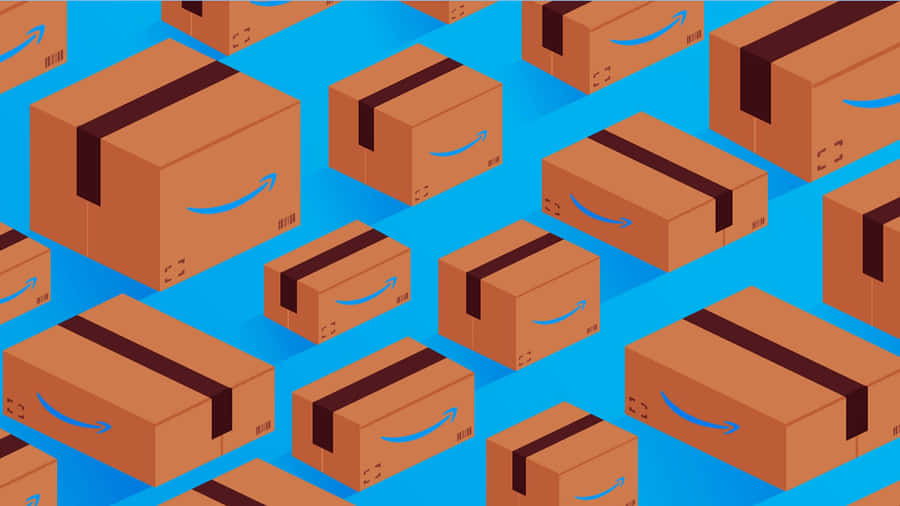 Prime Day Delivery Boxes Pattern Wallpaper