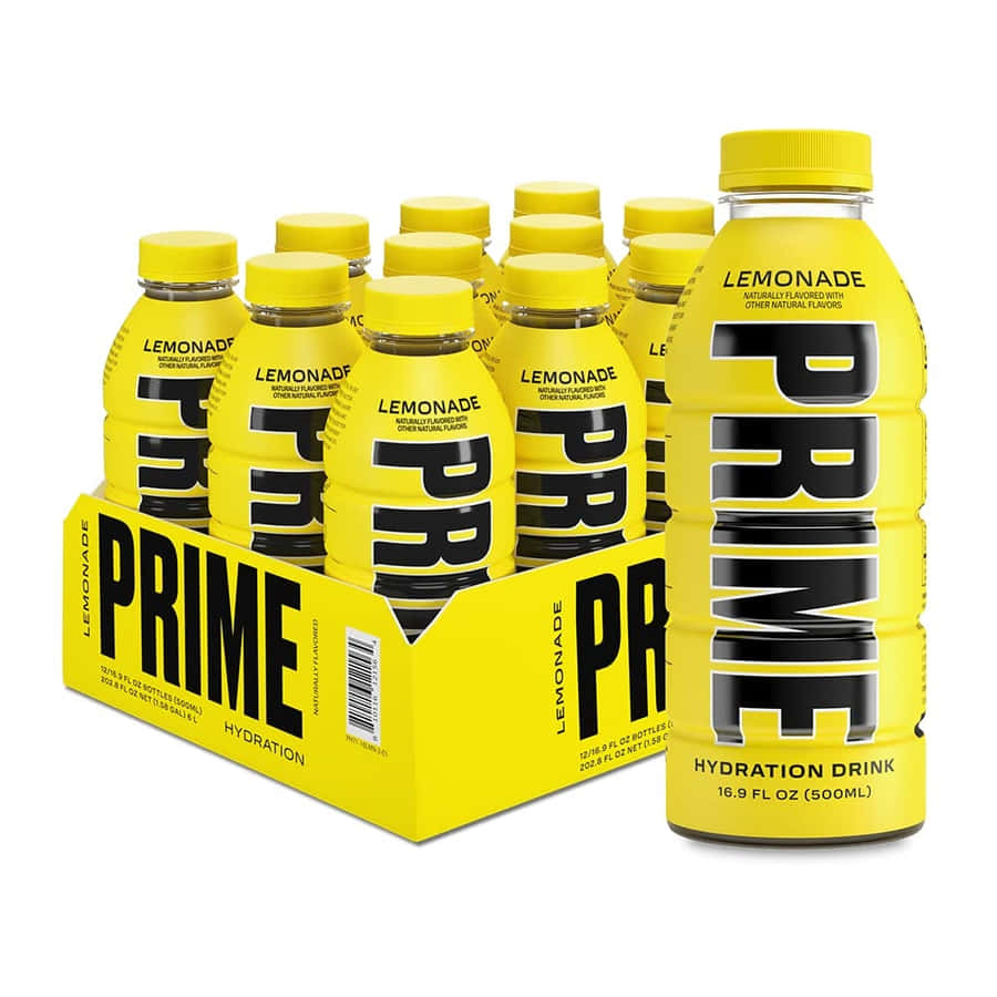 Prime Lemonade Hydration Drink Pack Wallpaper