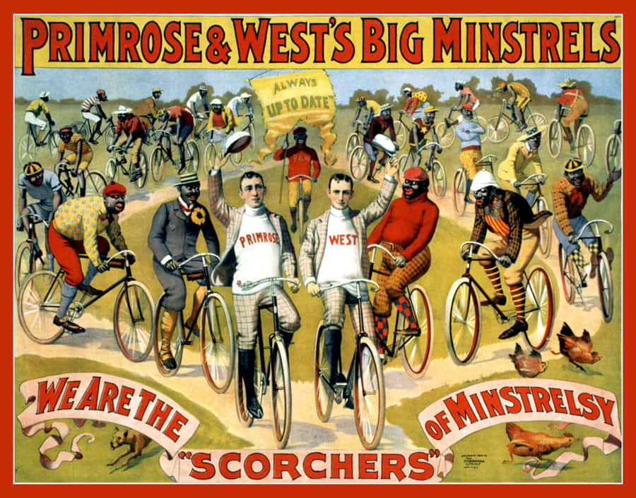 Primroseand Wests Big Minstrels Vintage Poster Wallpaper