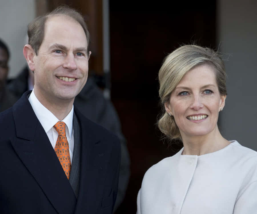Prince Edward And Sophie Royal Couple Wallpaper