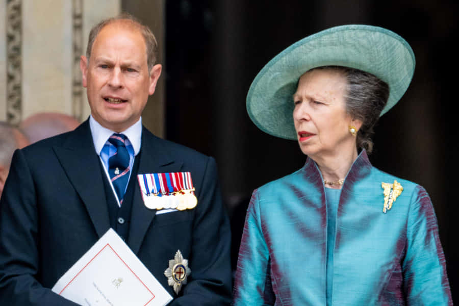 Prince Edward With Princess Anne Wallpaper